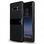 Wholesale Galaxy Note 8 Slim Fit Kickstand Hybrid Case (Black)